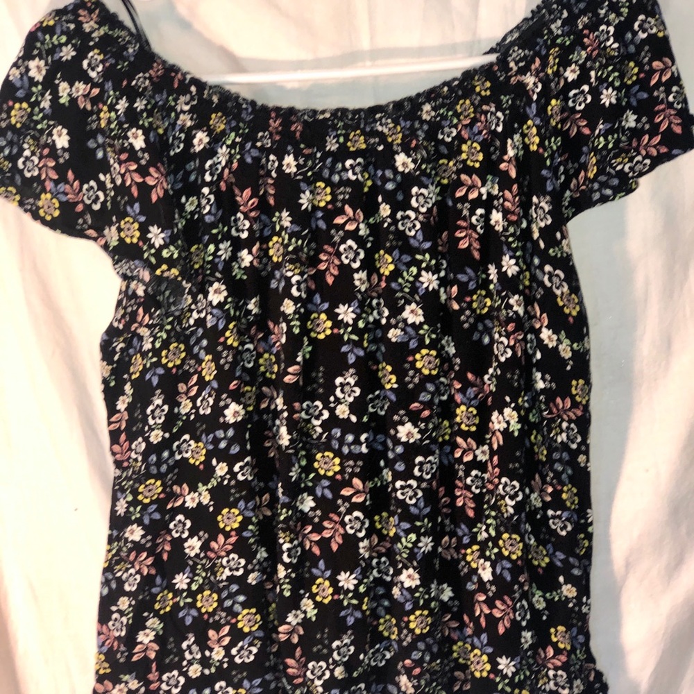 SELF💓E Black floral print.